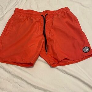 Volcom Bright Orange Swim Trunks